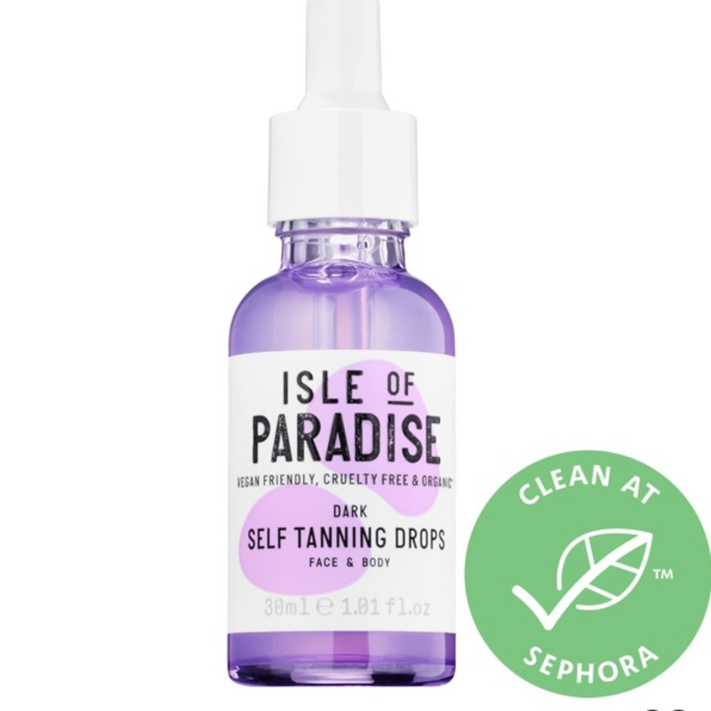 Isle of paradise tan drops dark used once